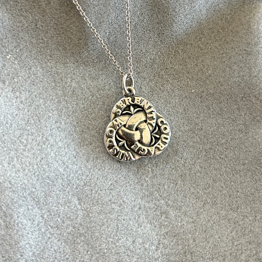 James Avery Serenity Prayer 925 Sterling Silver Necklace